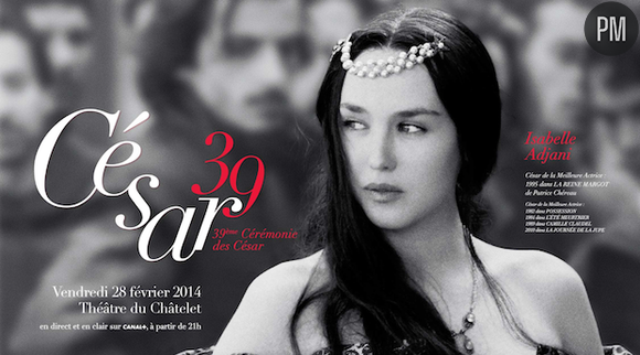 Isabelle Adjani sur l'affiche officielle des César 2014