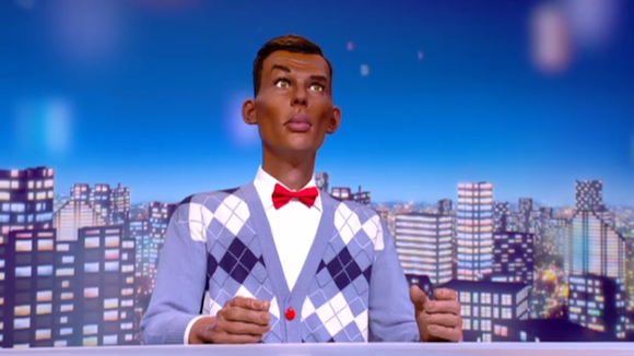 Stromae sur le plateau des Guignols de l'info