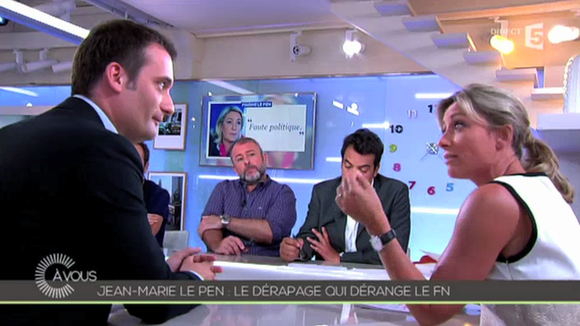 Propos de Jean-Marie Le Pen : Echange tendu entre Anne-Sophie Lapix et Florian Philippot