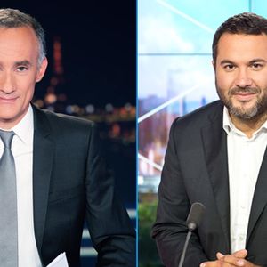 Gilles Bouleau (TF1) et Bruce Toussaint (i-TELE).