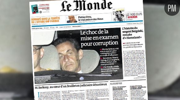 La Une du quotidien "Le Monde", daté du 3 juillet 2014.