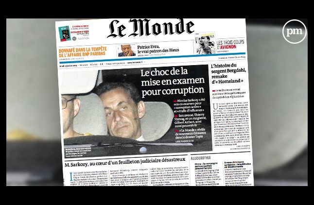 La Une du quotidien "Le Monde", daté du 3 juillet 2014.
