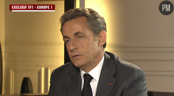 Nicolas Sarkozy, hier, au 20 Heures de TF1.