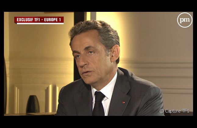Nicolas Sarkozy, hier, au 20 Heures de TF1.
