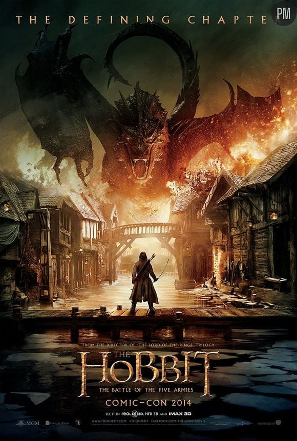 Affiche de "The Hobbit: The Battle of the Five Armies" dévoilée au Comic-Con 2014