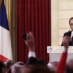 François Hollande hier à l'Elysée