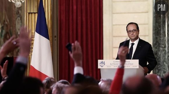 François Hollande hier à l'Elysée