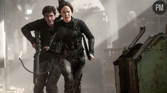 Liam Hemsworth et Jennifer Lawrence dans "Hunger Games 3"