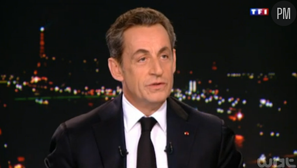 Nicolas Sarkozy sur le plateau de Claire Chazal