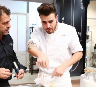Michel Sarran et Kevin dans 'Top Chef' 2015