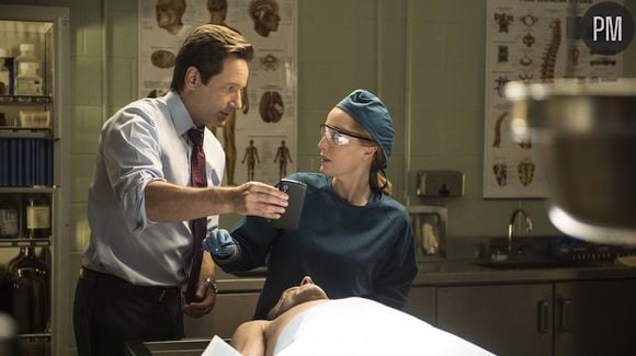 David Duchovny et Gillian Anderson dans "X-Files"