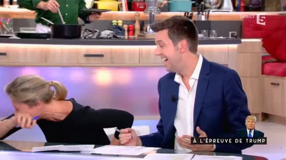 "C à vous" : Fou rire d'Anne-Sophie Lapix qui se moque de Maxime Switek