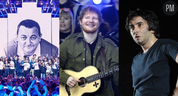 Les Enfoirés, Ed Sheeran et Saez