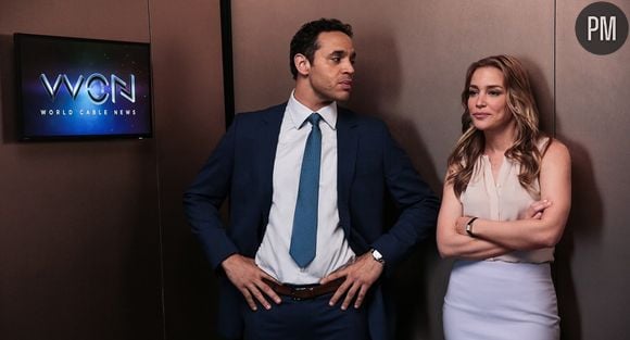 Piper Perabo et Daniel Sunjata dans "Notorious"