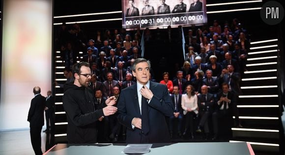 François Fillon avant le débat sur TF1