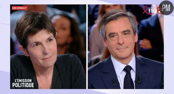 Christine Angot, sur France 2 le 23 mars 2017.