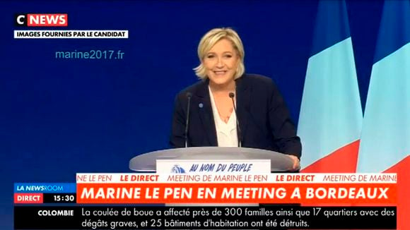 Marine Le Pen fait huer BFMTV.