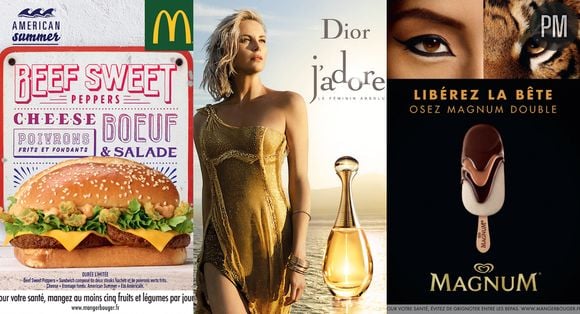 Les pubs McDonald's, Dior et Magnum