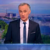 Gilles Bouleau adresse un message à David Pujadas à la fin du 20 Heures de TF1