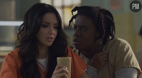 Nabilla Benattia dans un spot pour "Orange is The New Black".