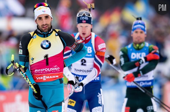 Martin Fourcade, porte-drapeau de l'équipe de France aux JO d'hiver en Corée du sud.