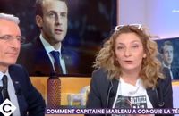 Corinne Masiero fait passer un message à Emmanuel Macron dans "C à vous"