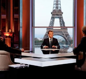 Emmanuel Macron face à Edwy Plenel et Jean-Jacques Bourdin