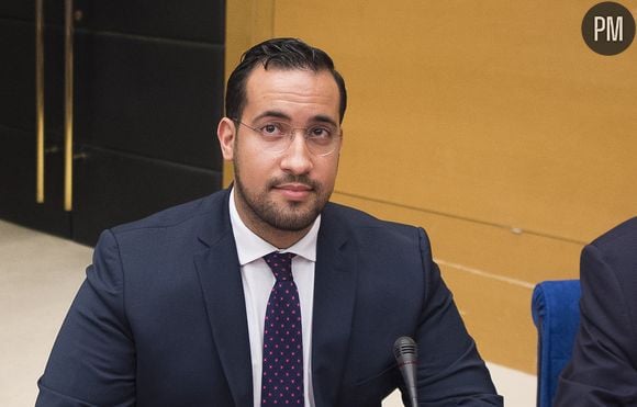 Alexandre Benalla lors de la commission d'enquête au Sénat