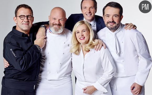 Les jurés de "Top Chef" en compagnie de Stéphane Rotenberg