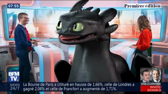 "Dragons 3" : Krokmou invité de la matinale de BFMTV !