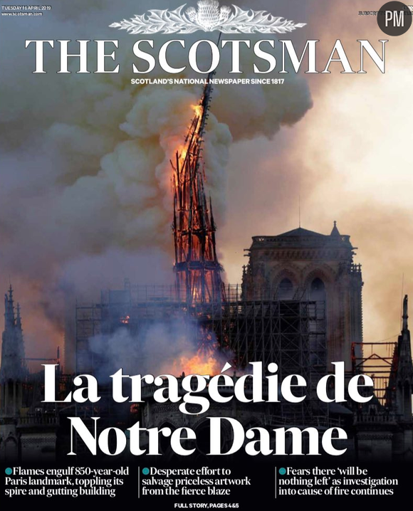 Les Unes de la presse internationale du mardi 16 avril 2019