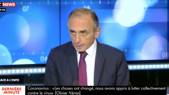 "Mes propos n'engagent que moi" : La mise au point d'Eric Zemmour sur CNews