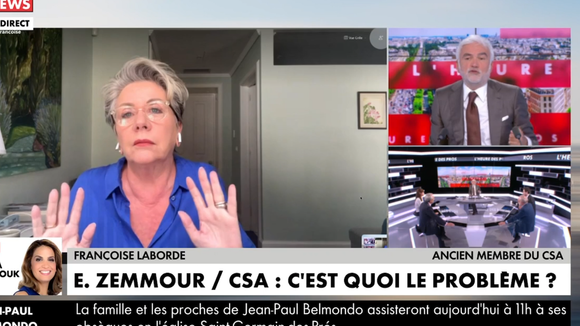 "Eric Zemmour, c'est quel parti ?" : L'ex membre du CSA Françoise Laborde s'emporte contre l'institution