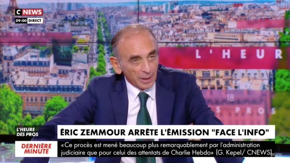 Après la décision du CSA, Eric Zemmour quitte finalement l'antenne de CNews