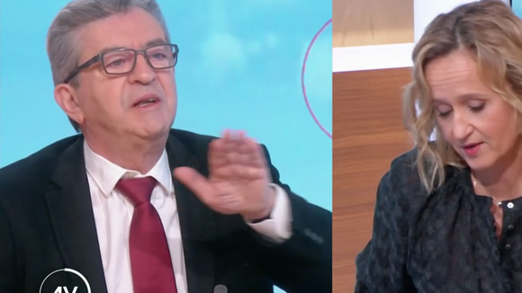 "Ce n'est pas moi le journaliste, c'est vous !" : Accrochage entre Jean-Luc Mélenchon et Caroline Roux sur France 2