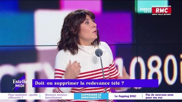 Estelle Denis favorable à la suppression de la redevance télé