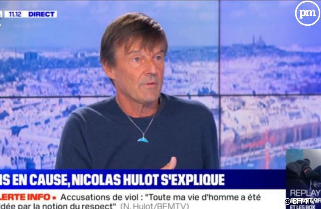Nicolas Hulot sur BFMTV le 24 novembre anticipe la diffusion d'une enquête d''Envoyé spécial' le mettant en cause dans plusieurs affaires d'agressions sexuelles et de viols.