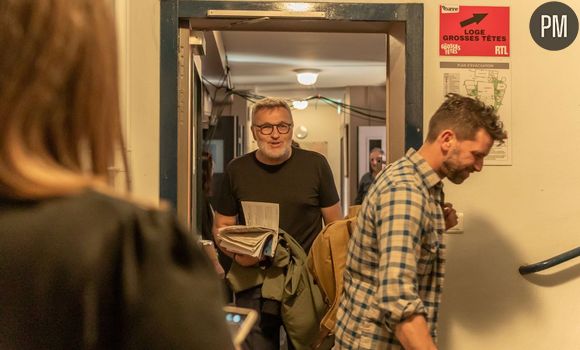 Laurent Ruquier dans les coulisses du théâtre municipal de Roanne, le mercredi 14 juin 2023.