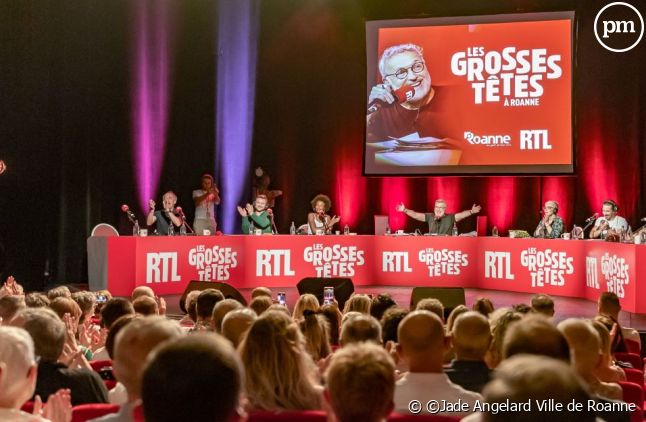 Le théâtre municipal de Roanne accueille "Les grosses têtes" de RTL le mercredi 14 juin 2023.