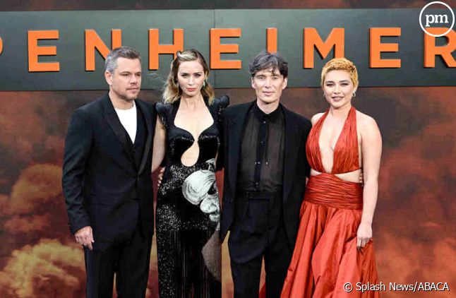 Le casting du film "Oppenheimer" de Chrsitopher Nolan lors de l'avant-première du film à Londres.