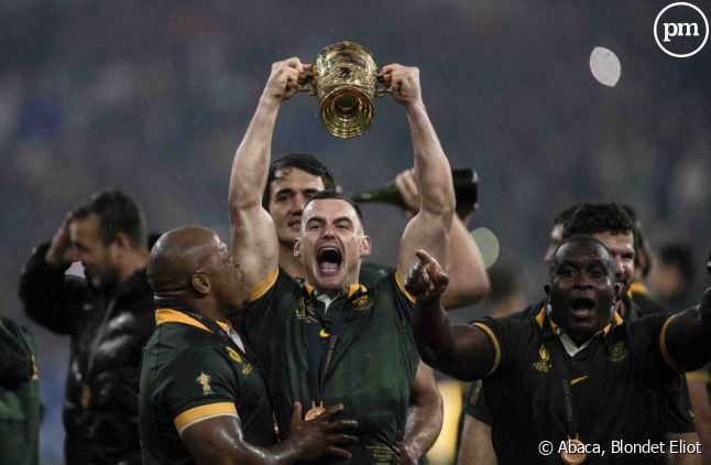 Les Springboks vainqueurs de la Coupe du monde de rugby.