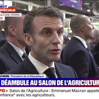 Audiences : BFMTV boostée par la visite sous extrême tension d'Emmanuel Macron au Salon de l'agriculture ce week-end