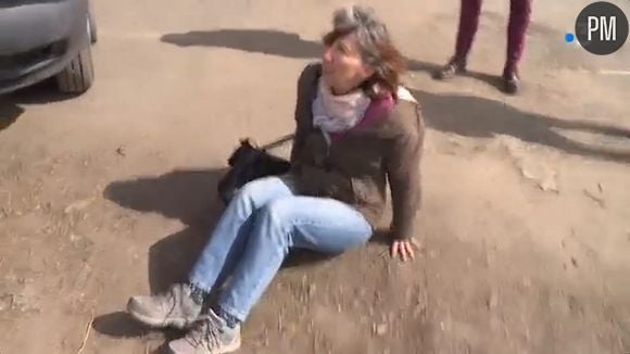 Une journaliste de France 3 Occitanie projetée au sol