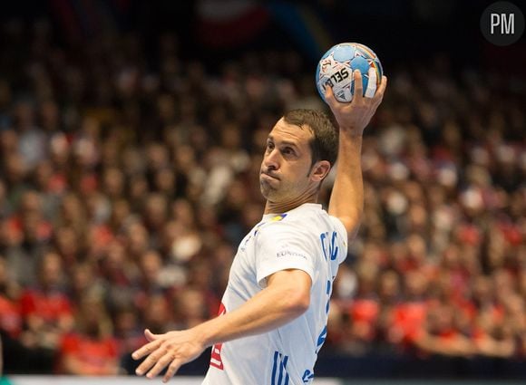 Michaël Guigou, champion de handball