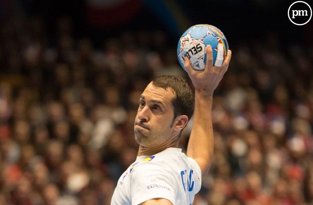 Michaël Guigou, champion de handball