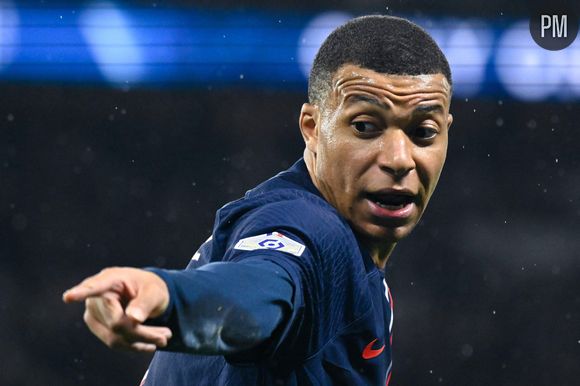 Kylian Mbappé au Parc des Princes le 27 avril 2024.