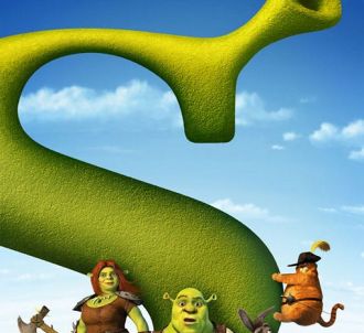 Affiche américaine de 'Shrek 4, il était une fin'