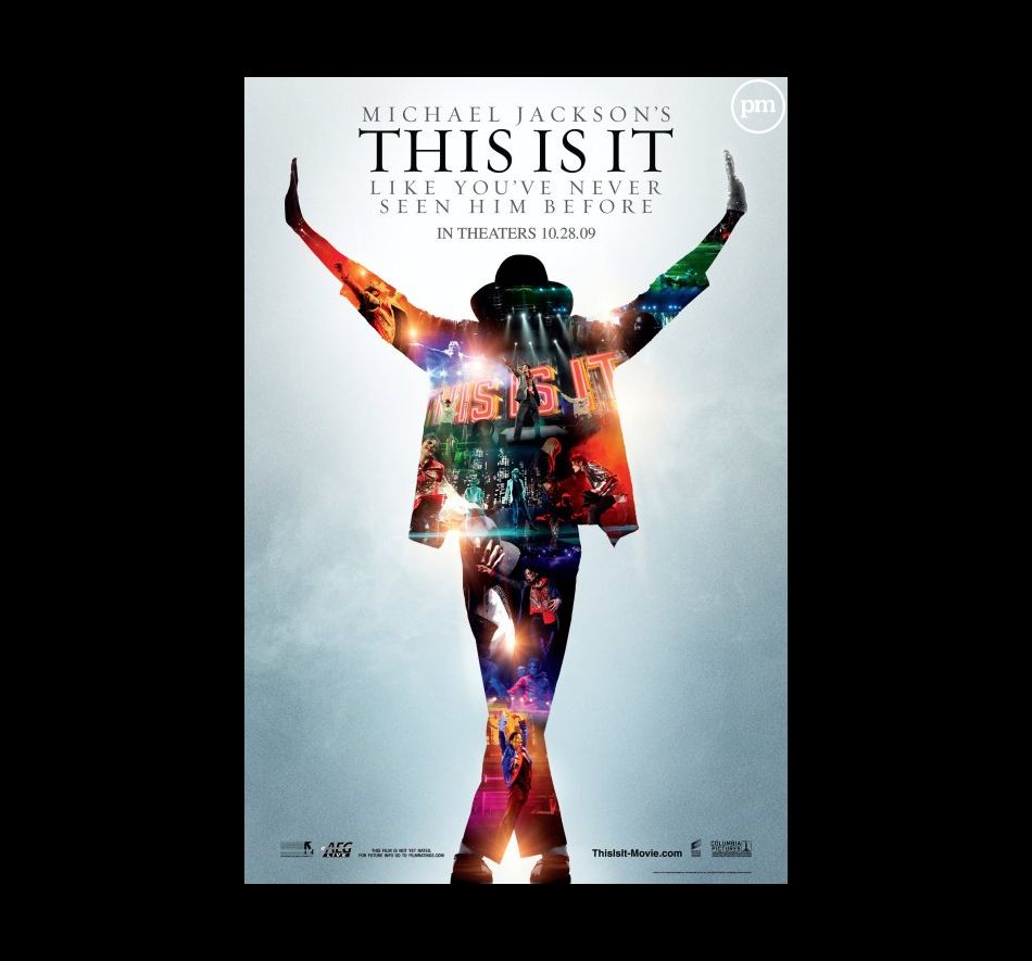 Affiche du film "This is it" consacré à Michael Jackson