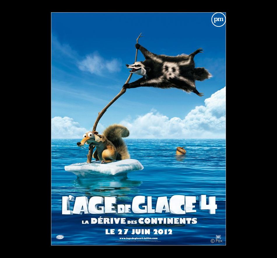 L'affiche du film "L'Age de glace 4" (2012).