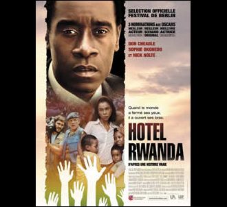Affiche de 'Hotel Rwanda'.
